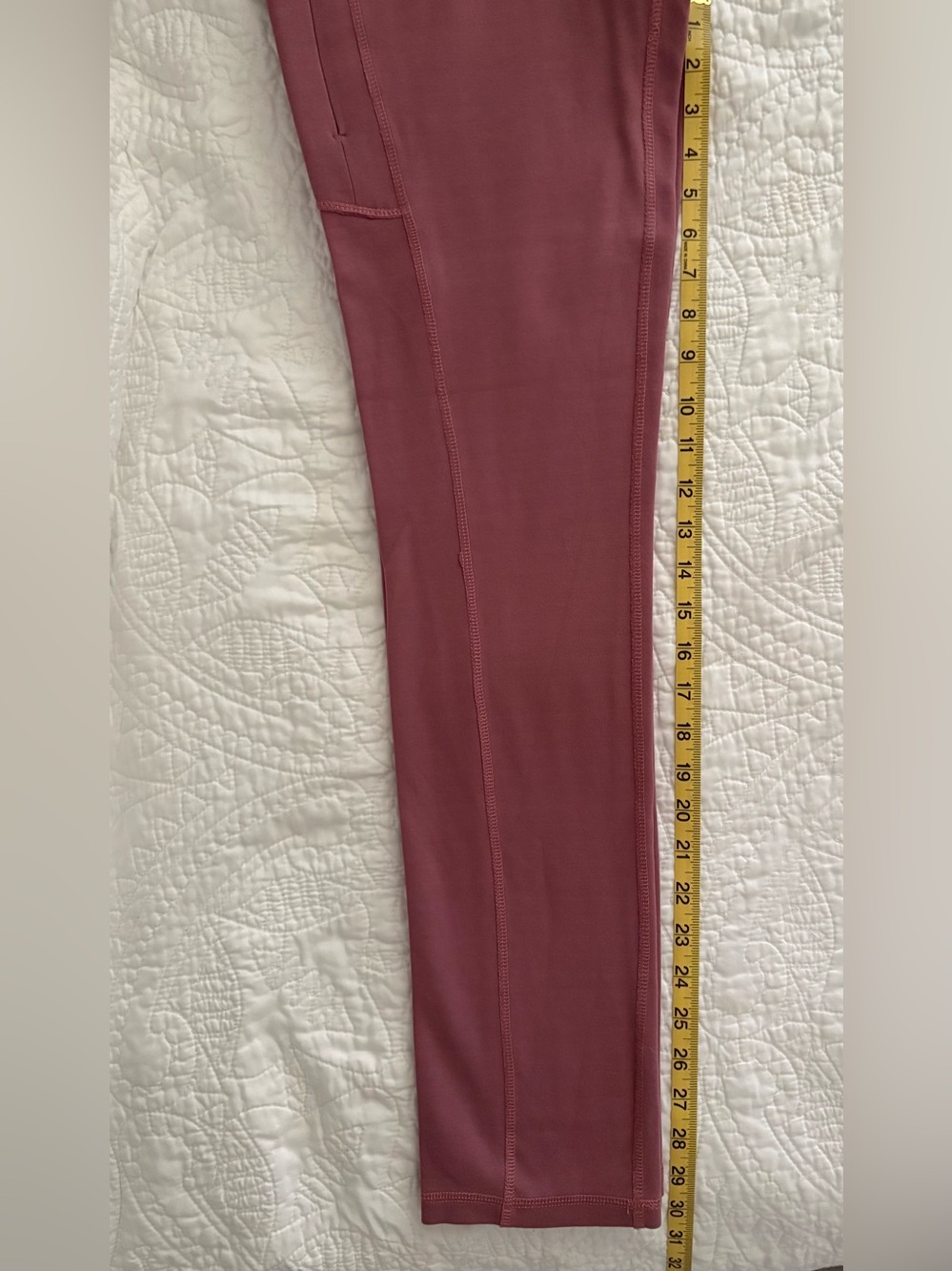 Jaanuu Scrub Set- Mauve Top With Ruffle Trim And Knit Cargo Pants-Small - Picture 12 of 16
